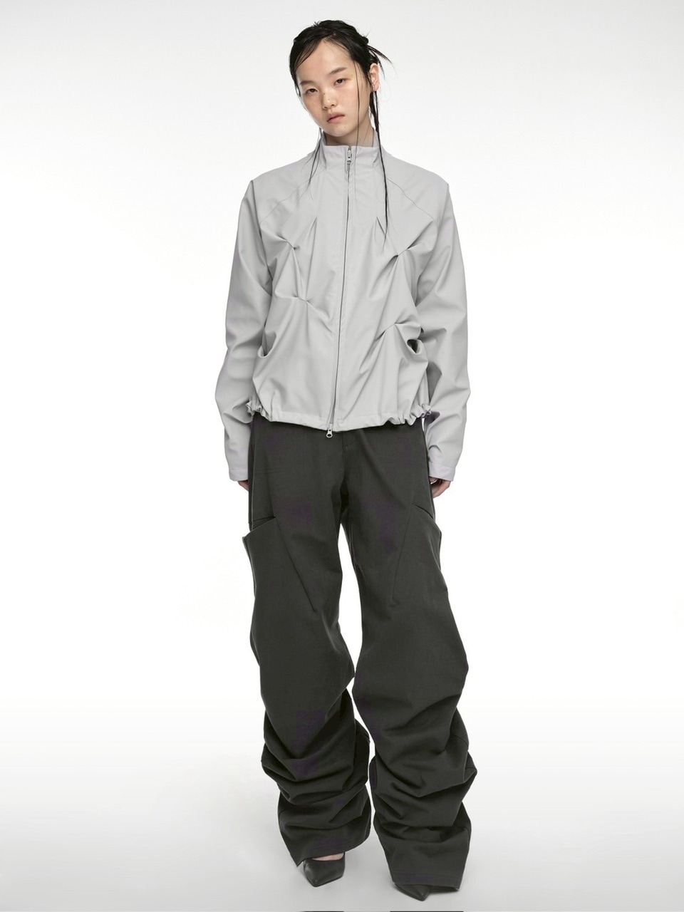 NACHE★韓国★人気★ PINTUCK WIND BREAKER (UNISEX) /追跡あり NACHE】PINTUCK WIND BREAKER (UNISEX) | OUR BRAND,NACHE