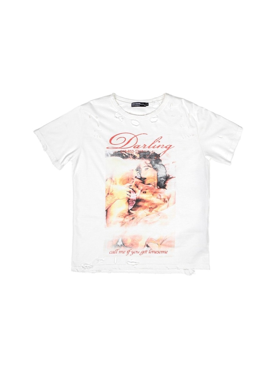 ●SUNDAYOFFCLUB● Call Me Hand Distressed Short Sleeve SUNDAY OFF CLUB】Call Me Hand Distressed Short Sleeve | OUR