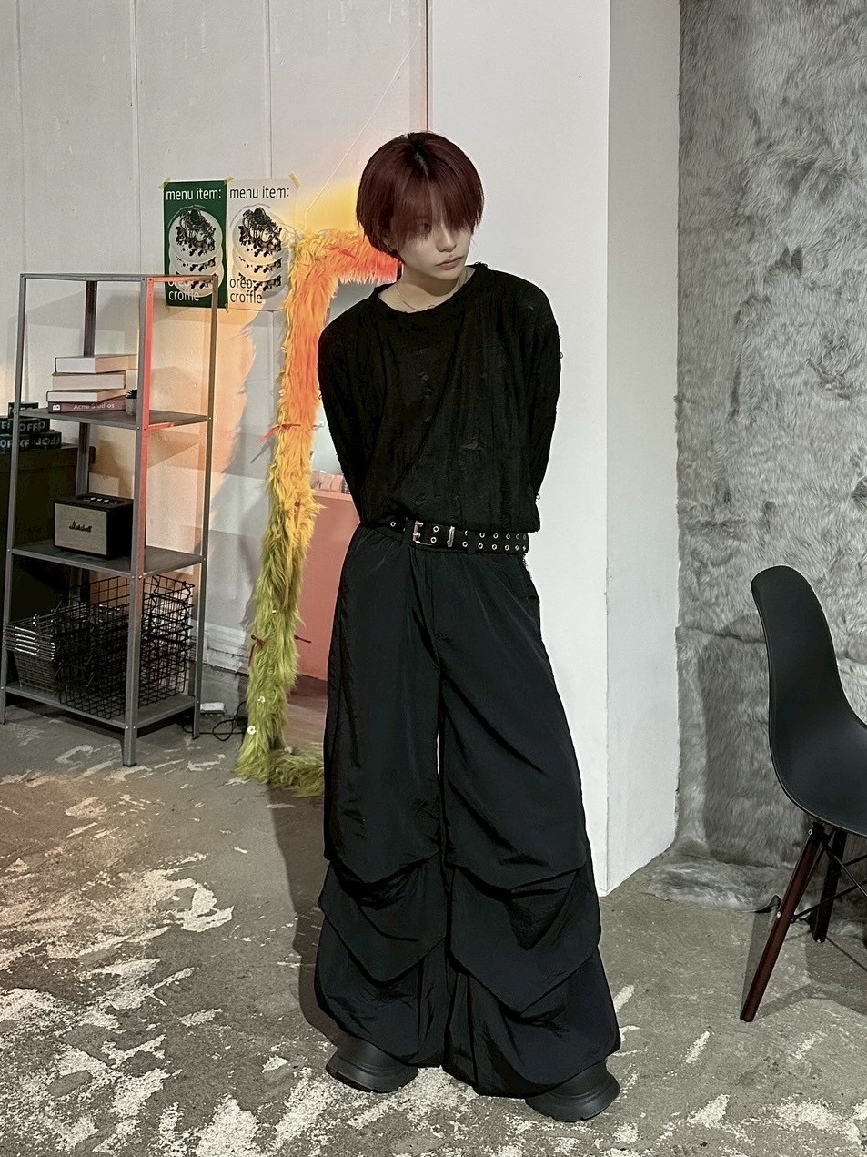 受注制【LUV CODE】double eyelet belt