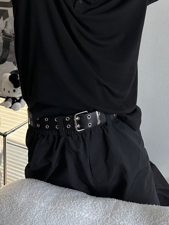 受注制【LUV CODE】double eyelet belt | OUR BRAND,LUV CODE