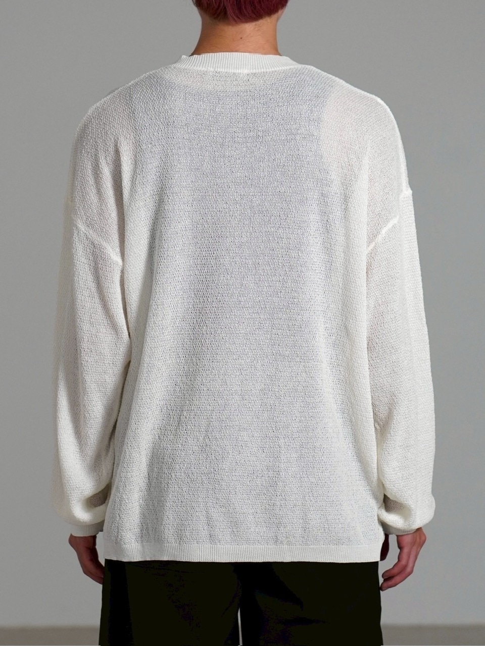 【Chikashitsu +】light touch henry neck knit / 【チカシツプラス】ライトタッチへンリーネックニット (3color)