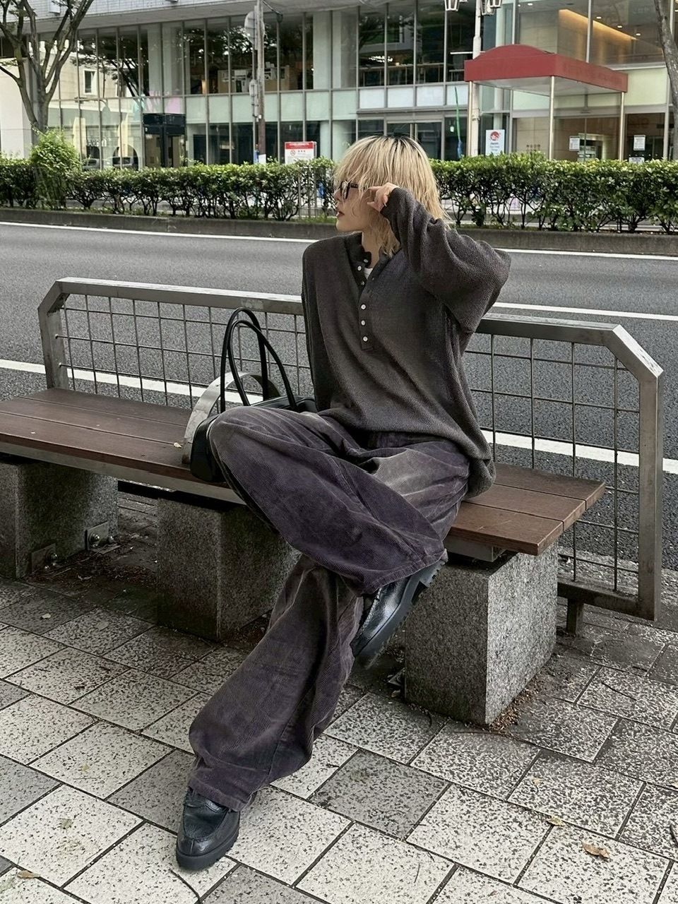 【Chikashitsu +】light touch henry neck knit / 【チカシツプラス】ライトタッチへンリーネックニット (3color)