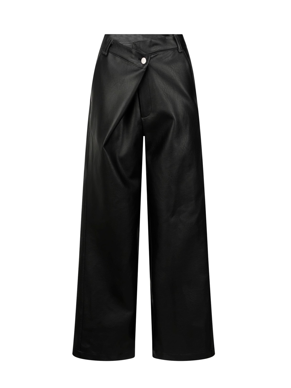 【NACHE】FOLDED WIDE PANTS (UNISEX) LEATHER