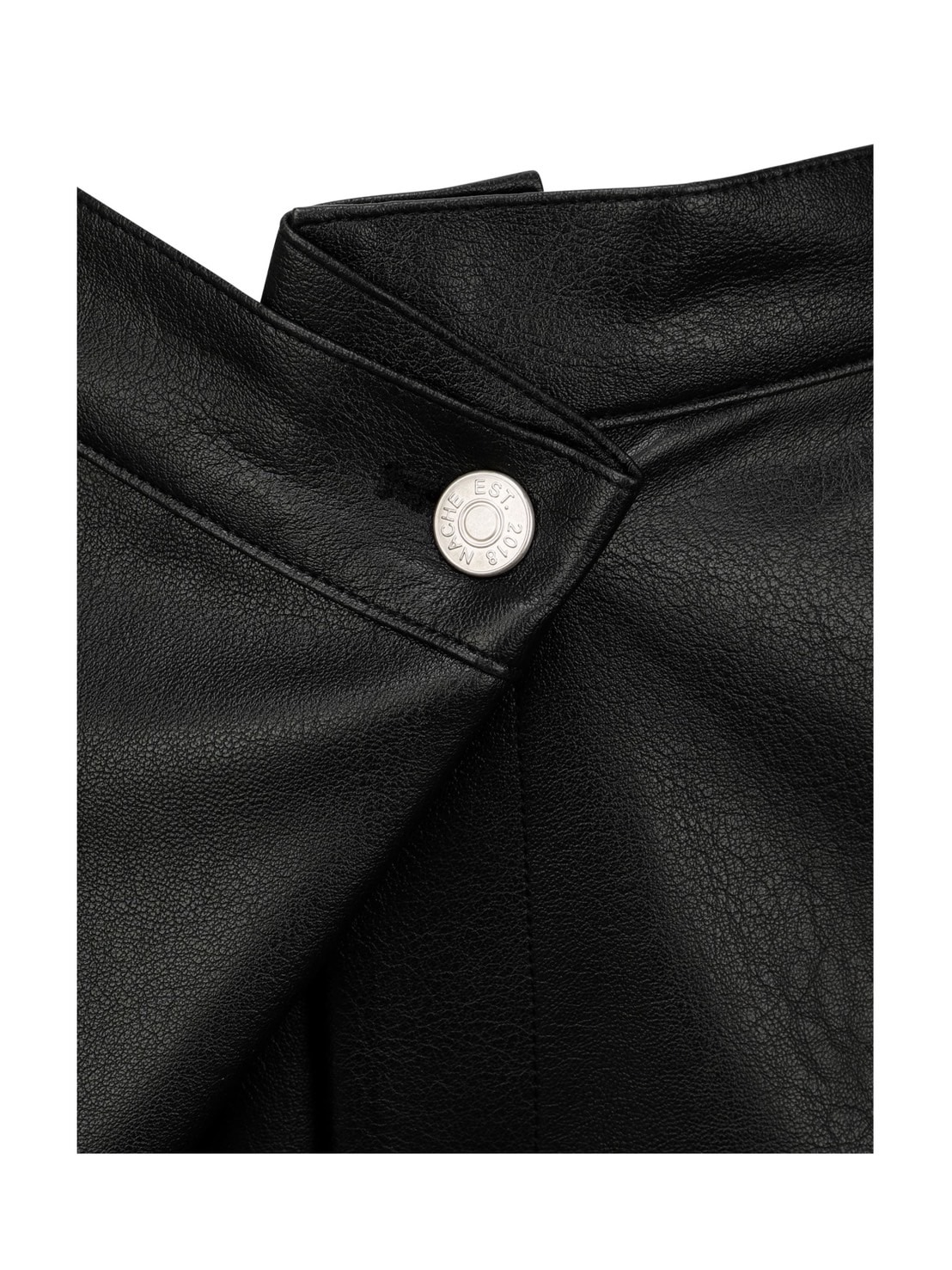 【NACHE】FOLDED WIDE PANTS (UNISEX) LEATHER