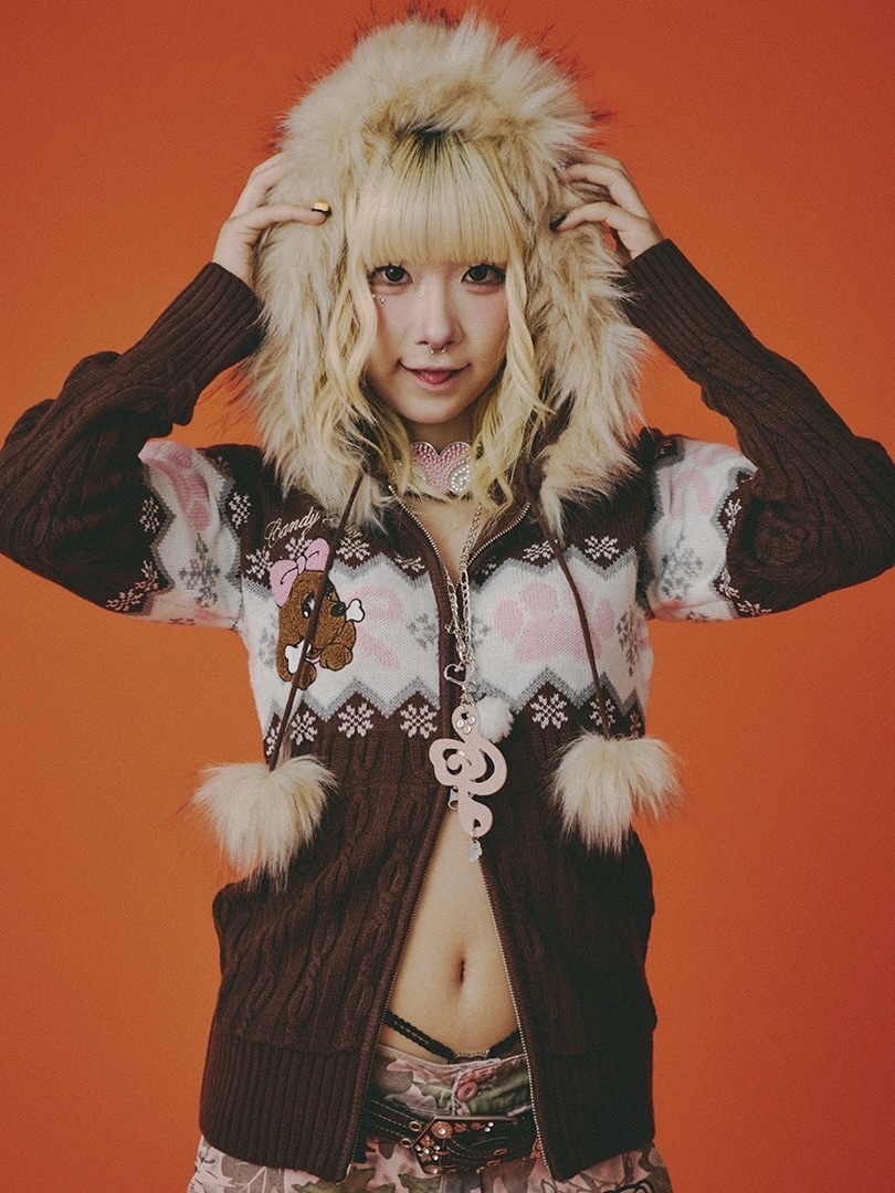 GALFY】らぶりぃ！ニットパーカー / 【ガルフィー】ツイストニット