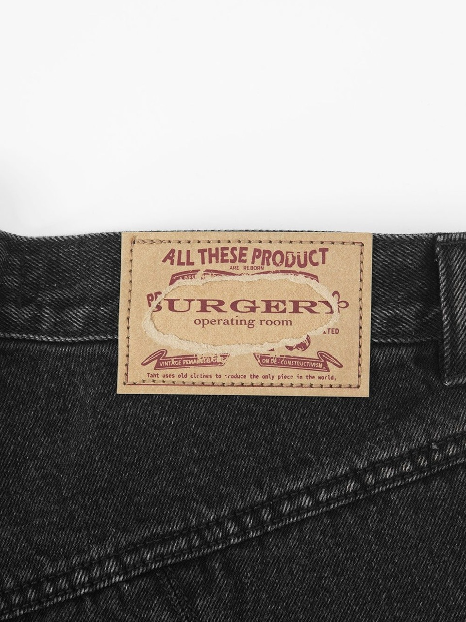 11/13 20:00発売【SURGERY】surgery sutured wide denim pants | OUR