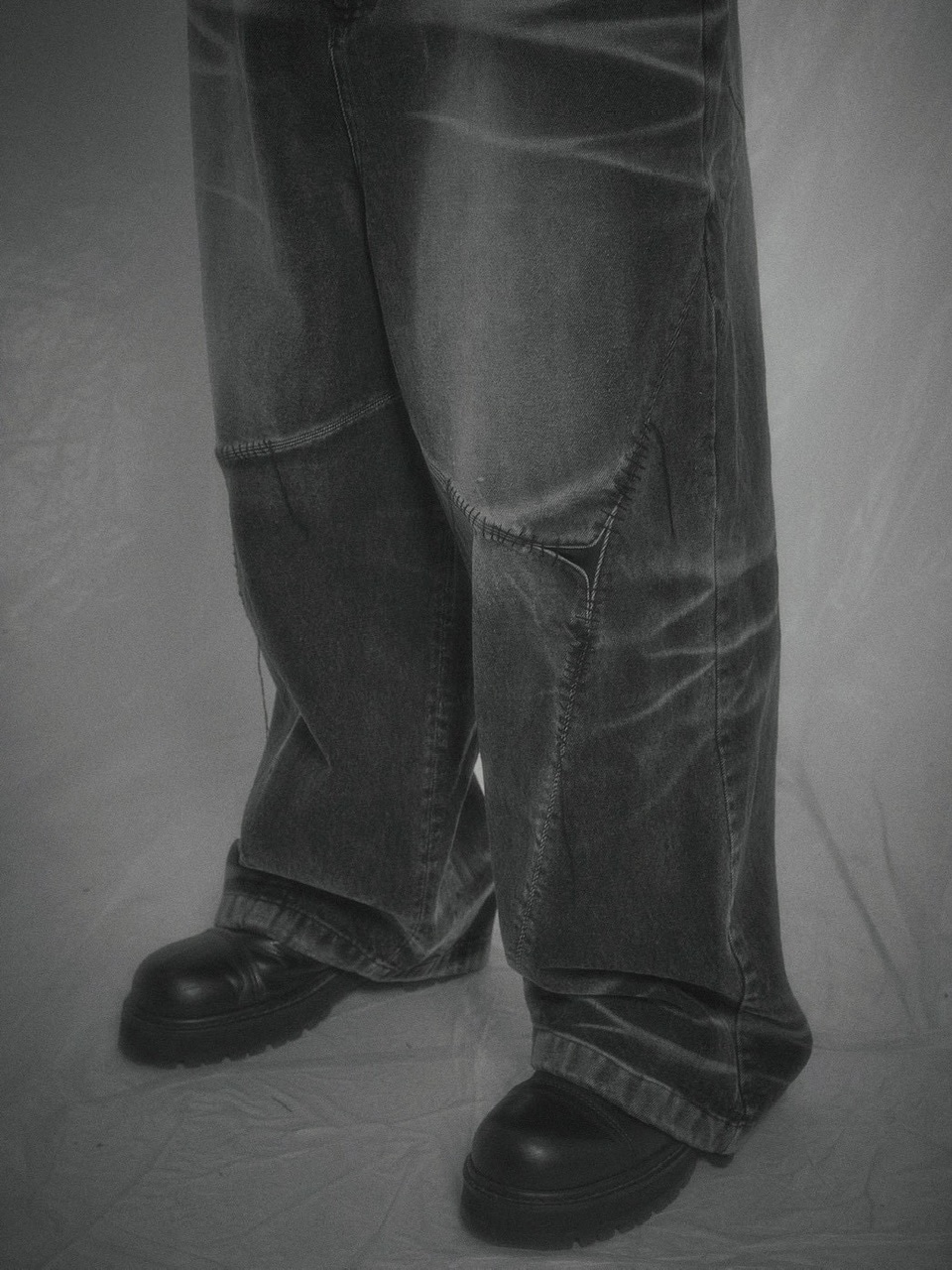 11/13 20:00発売【SURGERY】surgery sutured wide denim pants | OUR