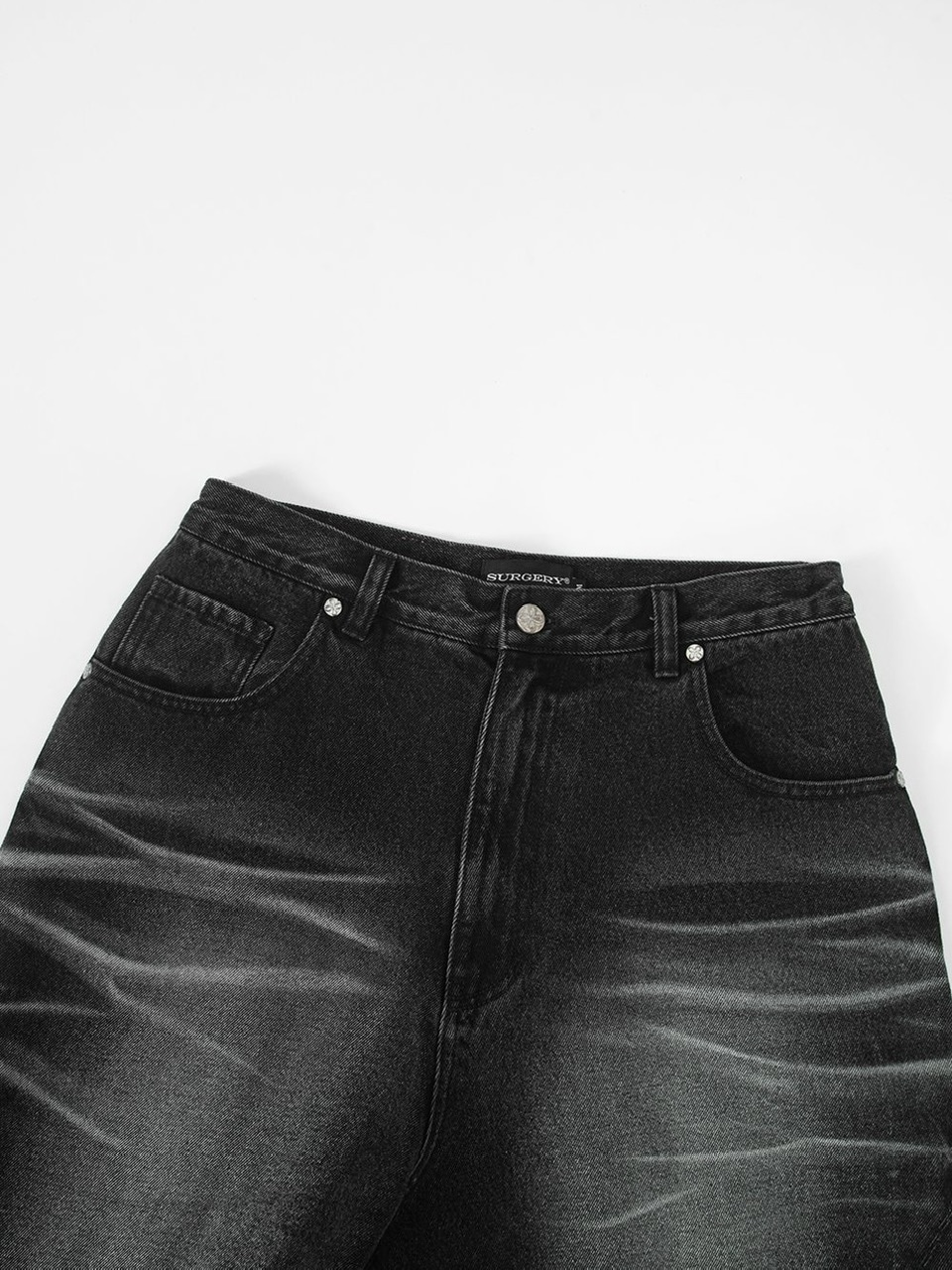 体型、補正、裁断 11/13 20:00発売【SURGERY】surgery sutured wide denim pants | OUR