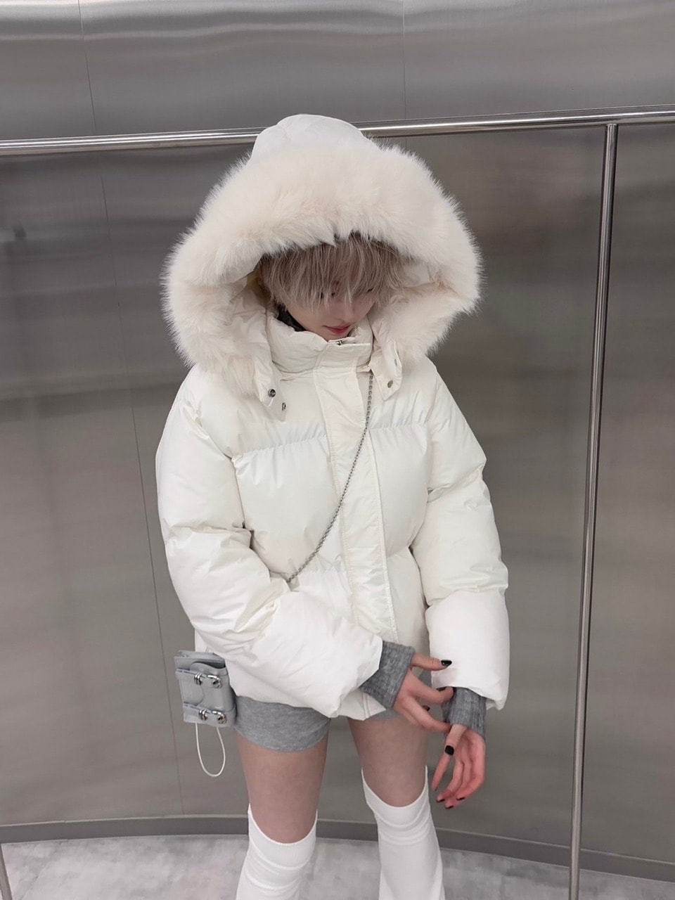 受注制【nmtc +】fur padding hood jacket (2color) | OUR BRAND,nmtc