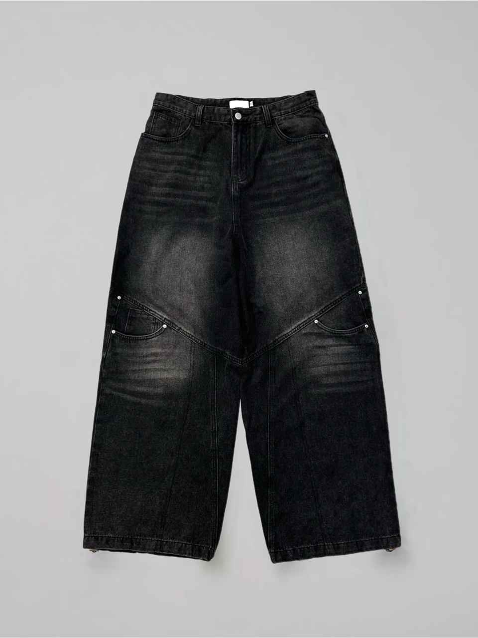大阪店WEB限定【Chikashitsu +】double pocket wide denim pants (2color)