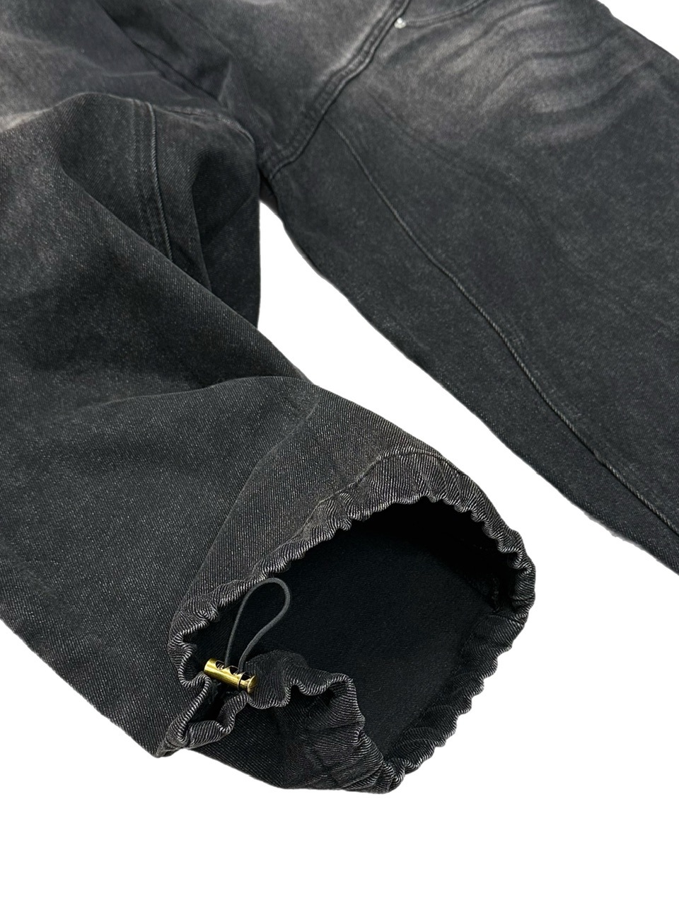 大阪店WEB限定【Chikashitsu +】double pocket wide denim pants (2color)