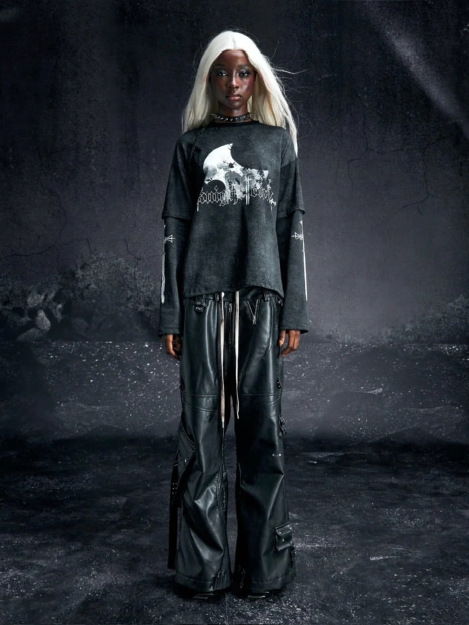 12/8 21:00再販【Cozy world Wide】KNIGHT CLUB WAXED LONGSLEEVE