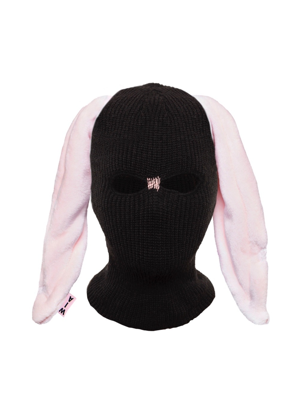 【W.I.A COLLECTION】HIDEEN PINK RABBIT BALACLAVA / BLACK W.I.A】HIDDEN PINK RABBIT BALACLAVA | OUR BRAND,W.I.A