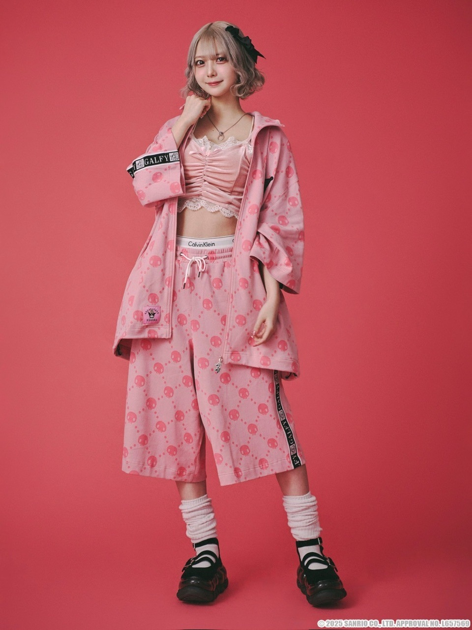 GALFY×KUROMI】ドクロだらけ夏セットアップ | OUR BRAND,GALFY