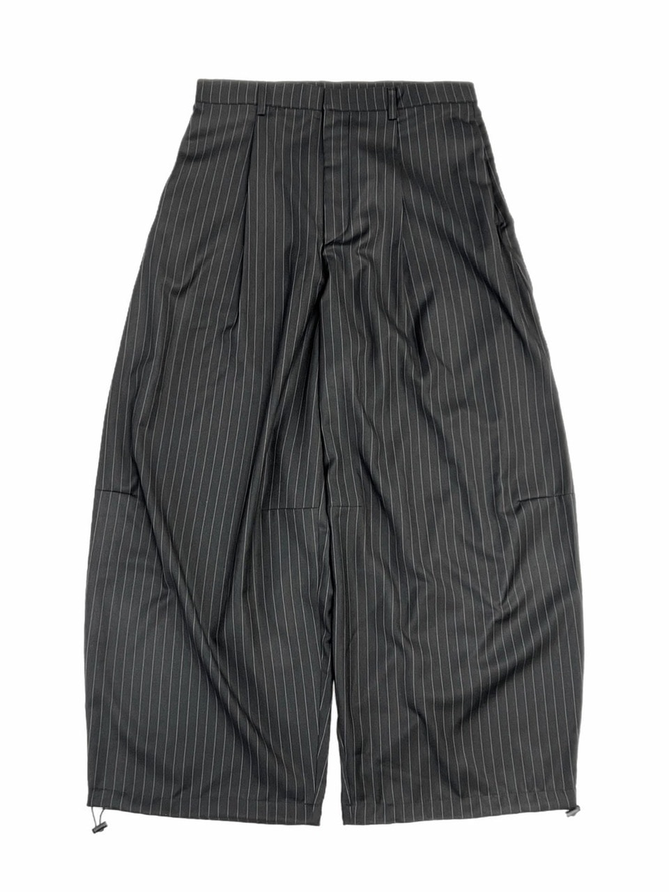 コードバンクルースチワート 受注制【Chikashitsu +】draw cord stripe wide slacks