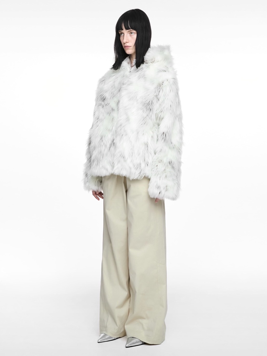 【NACHE】FOLDED WIDE PANTS (UNISEX)