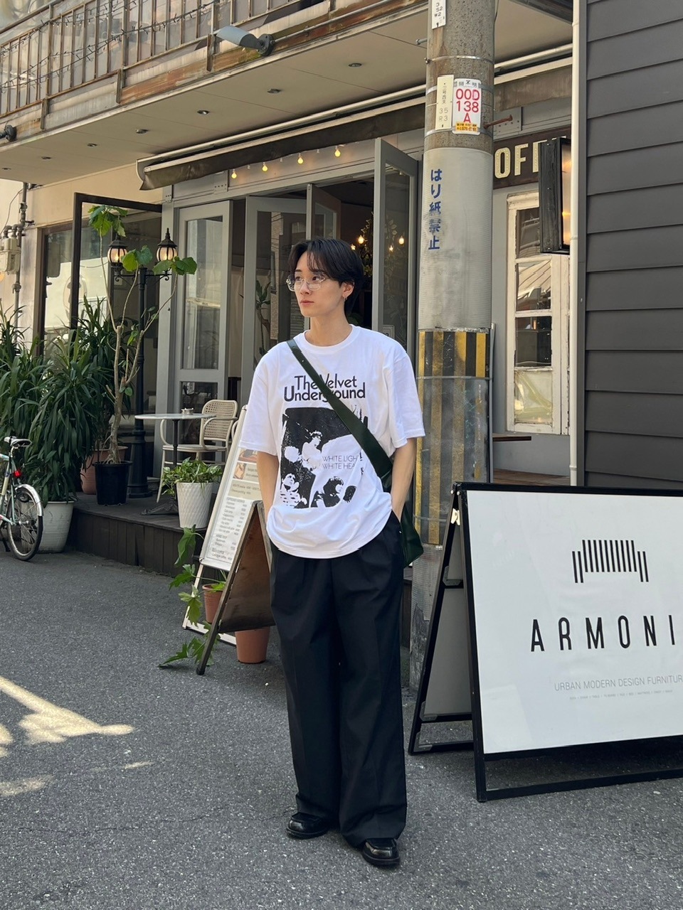 chi chi chi　ブラック36 大阪店WEB限定【Chikashitsu +】cropped cat t-shirt (2color) | OUR