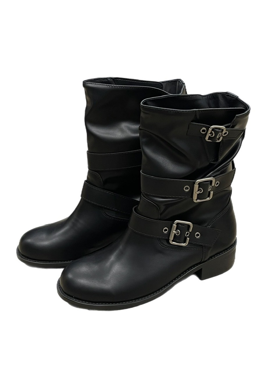 受注制【OaKS】belt strap middle boots