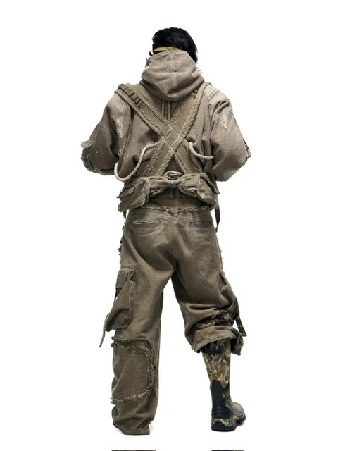 【PERSONSOUL】Cotton Armor Hoodie パーソンソウル パーソンソウル 取り外し可能袖パーカー - personsoul