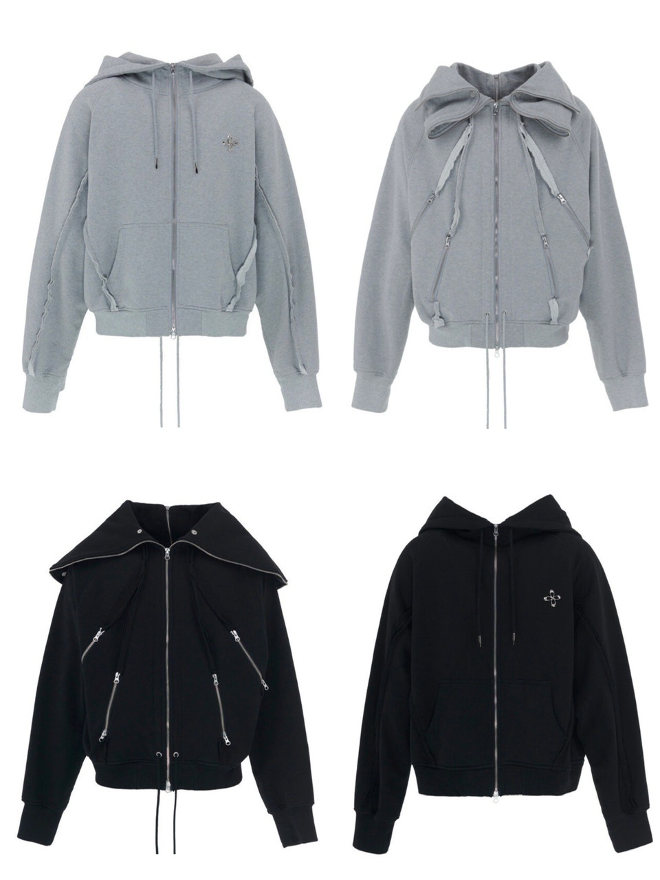 【SURGERY】back-forth sweat jacket