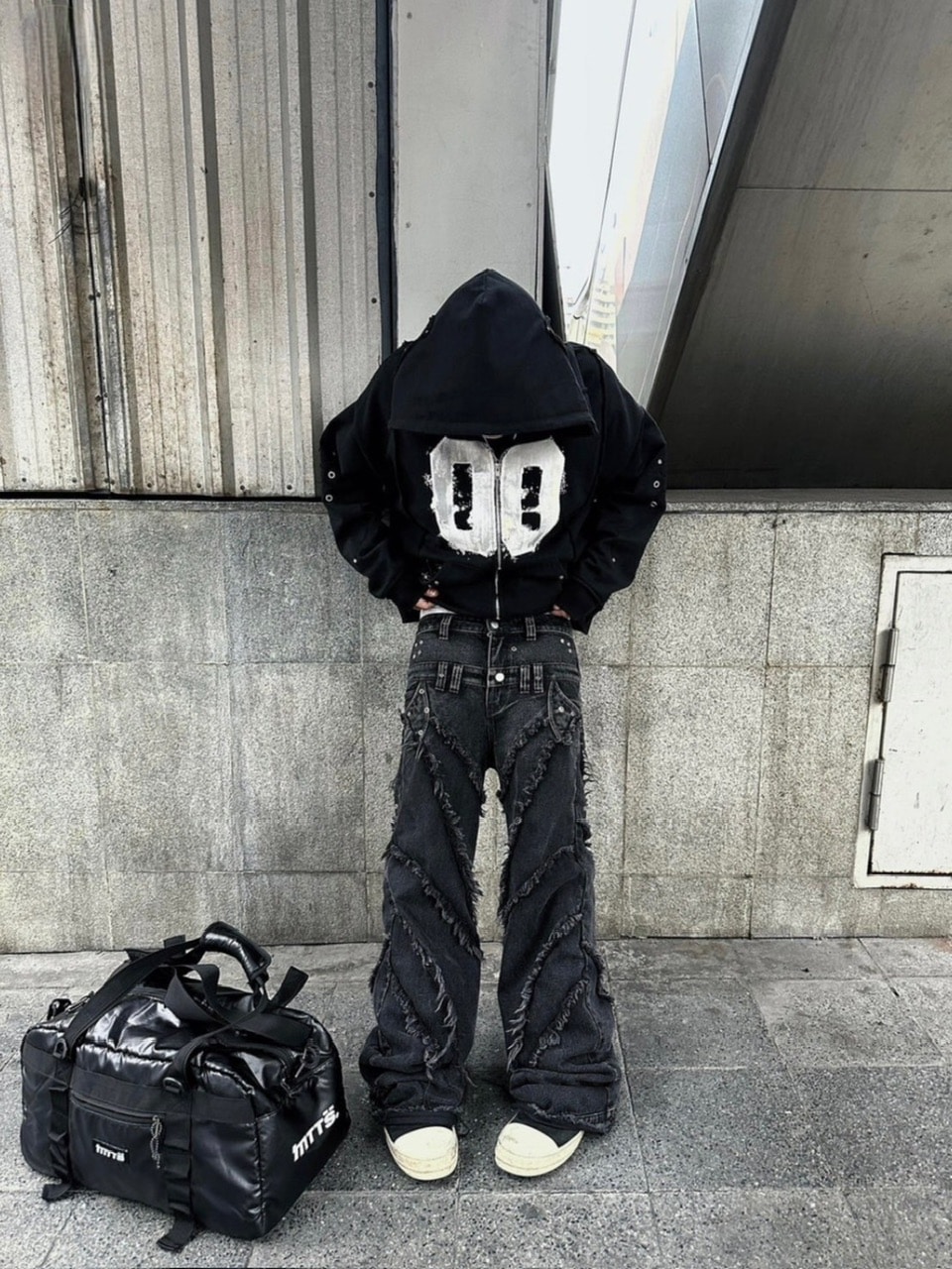 cozy worldwide ファー付きフレアデニムパンツ 005 CHAOS DREAM