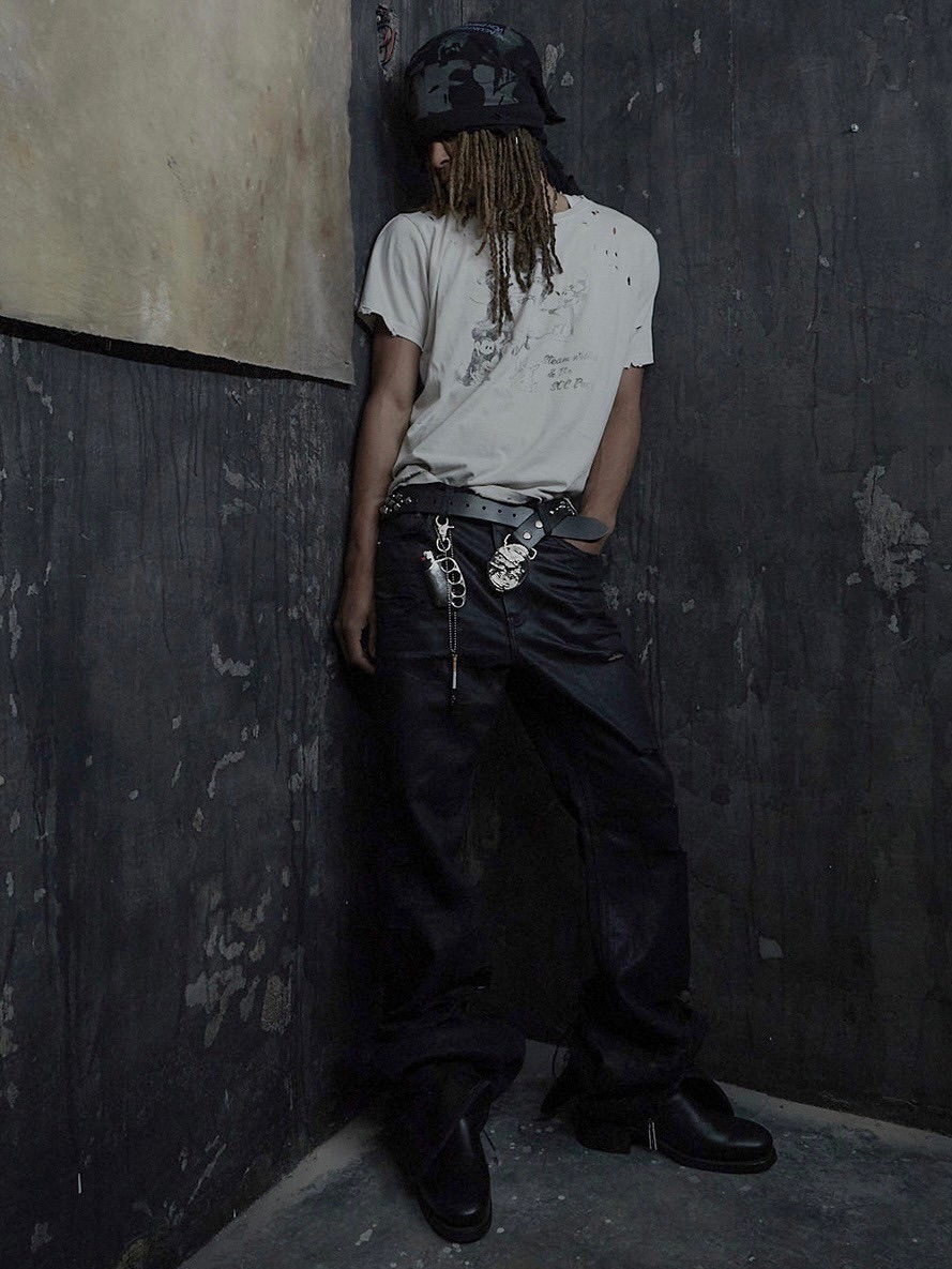 SUNDAY OFF CLUB】RAVAGE Flared Denim | OUR BRAND,SUNDAY OFF