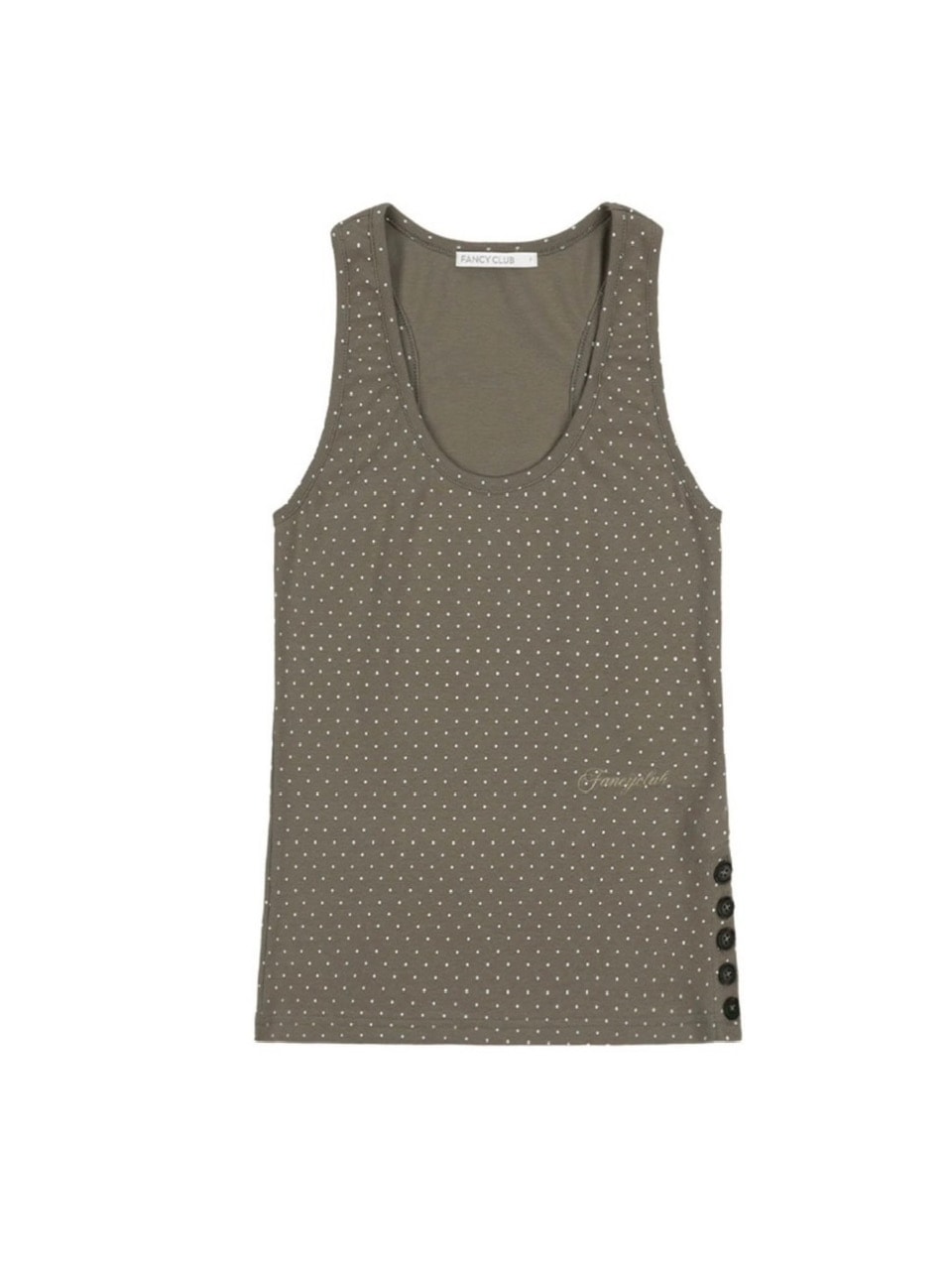FANCY CLUB】 Dot Button Sleeveless / 【ファンシークラブ】ドット