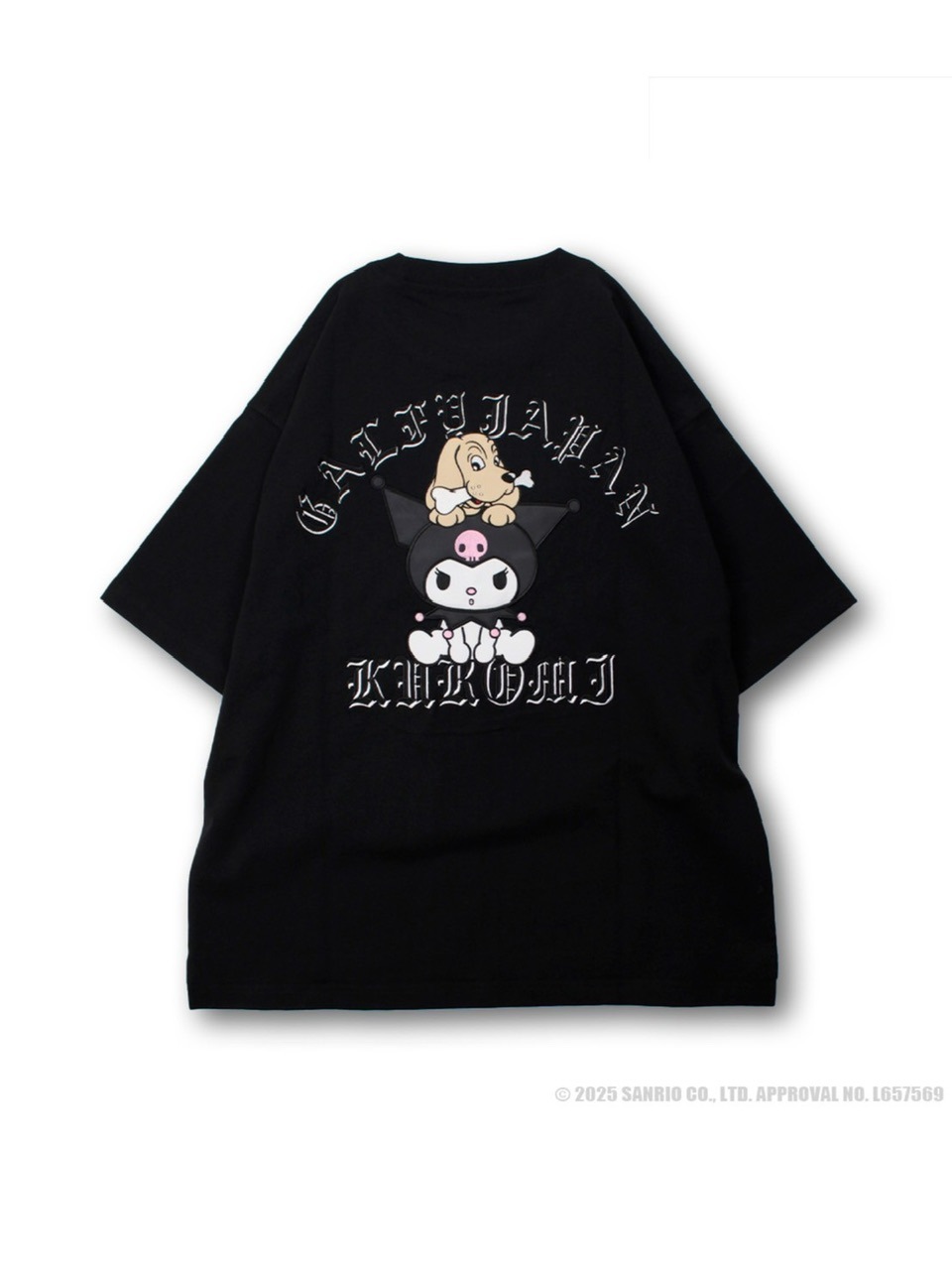 GALFY tシャツ 「GALFY×KUROMI」クロミちゃんとGALFYの半袖TEE