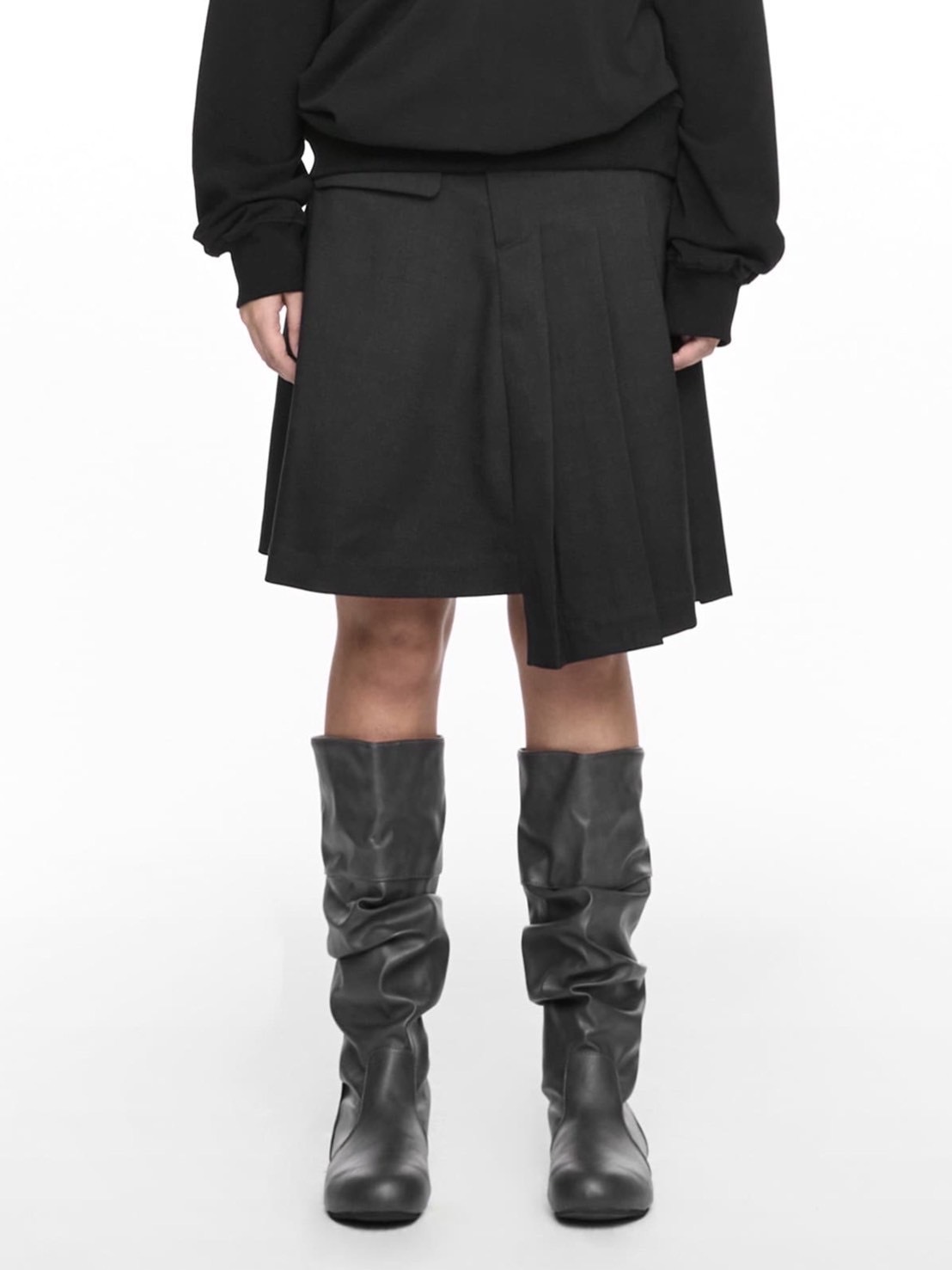 NACHE】MAGNETIC PLEATED MIDI SKIRT | OUR BRAND,NACHE | PRESSING