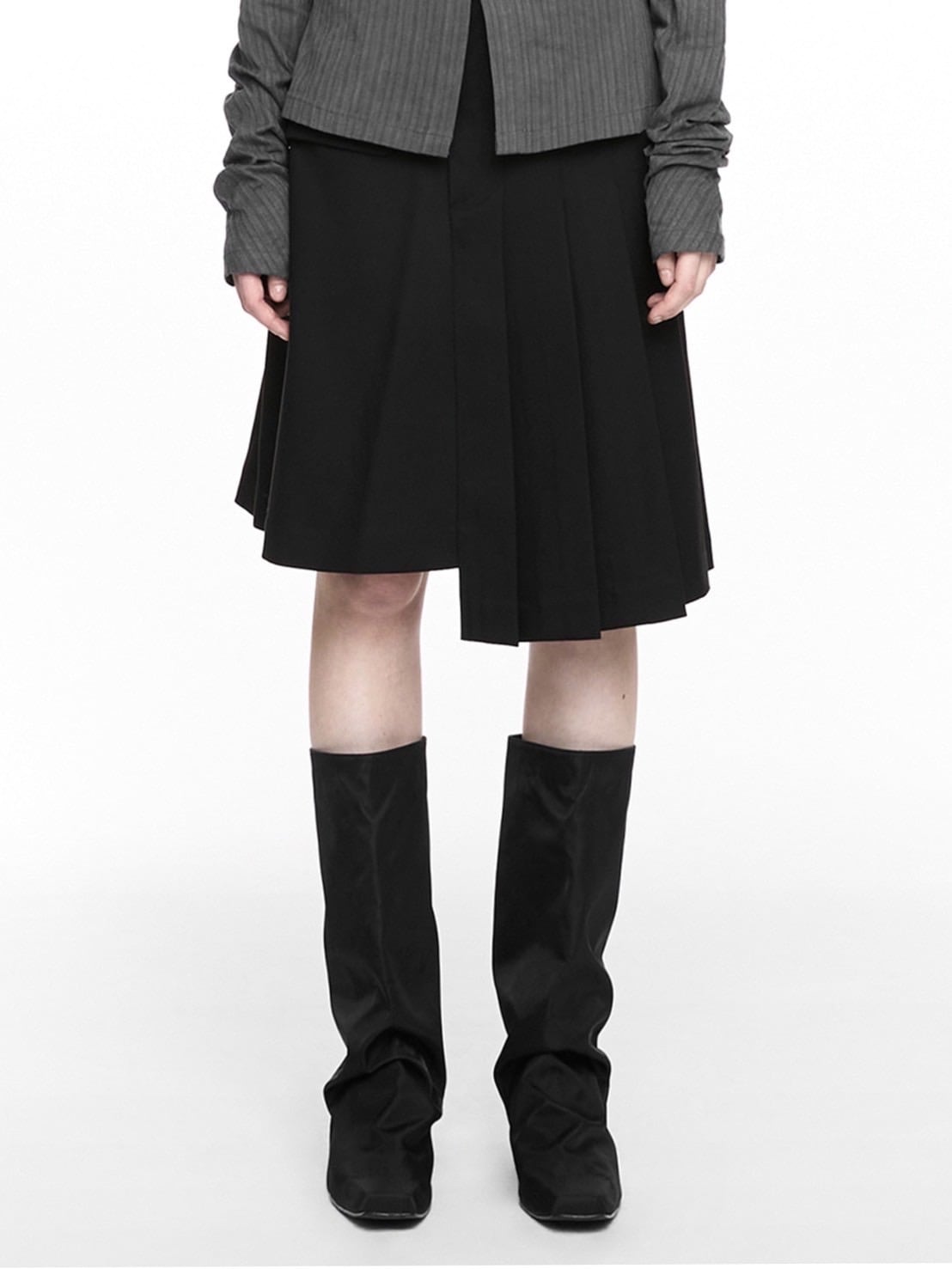 NACHE】MAGNETIC PLEATED MIDI SKIRT | OUR BRAND,NACHE | PRESSING