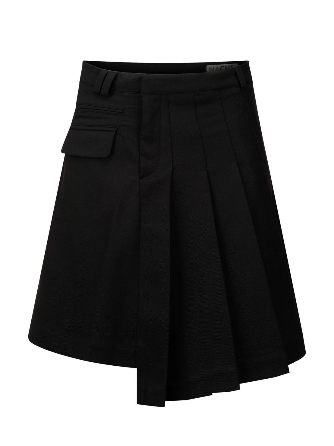 【NACHE】MAGNETIC PLEATED MIDI SKIRT