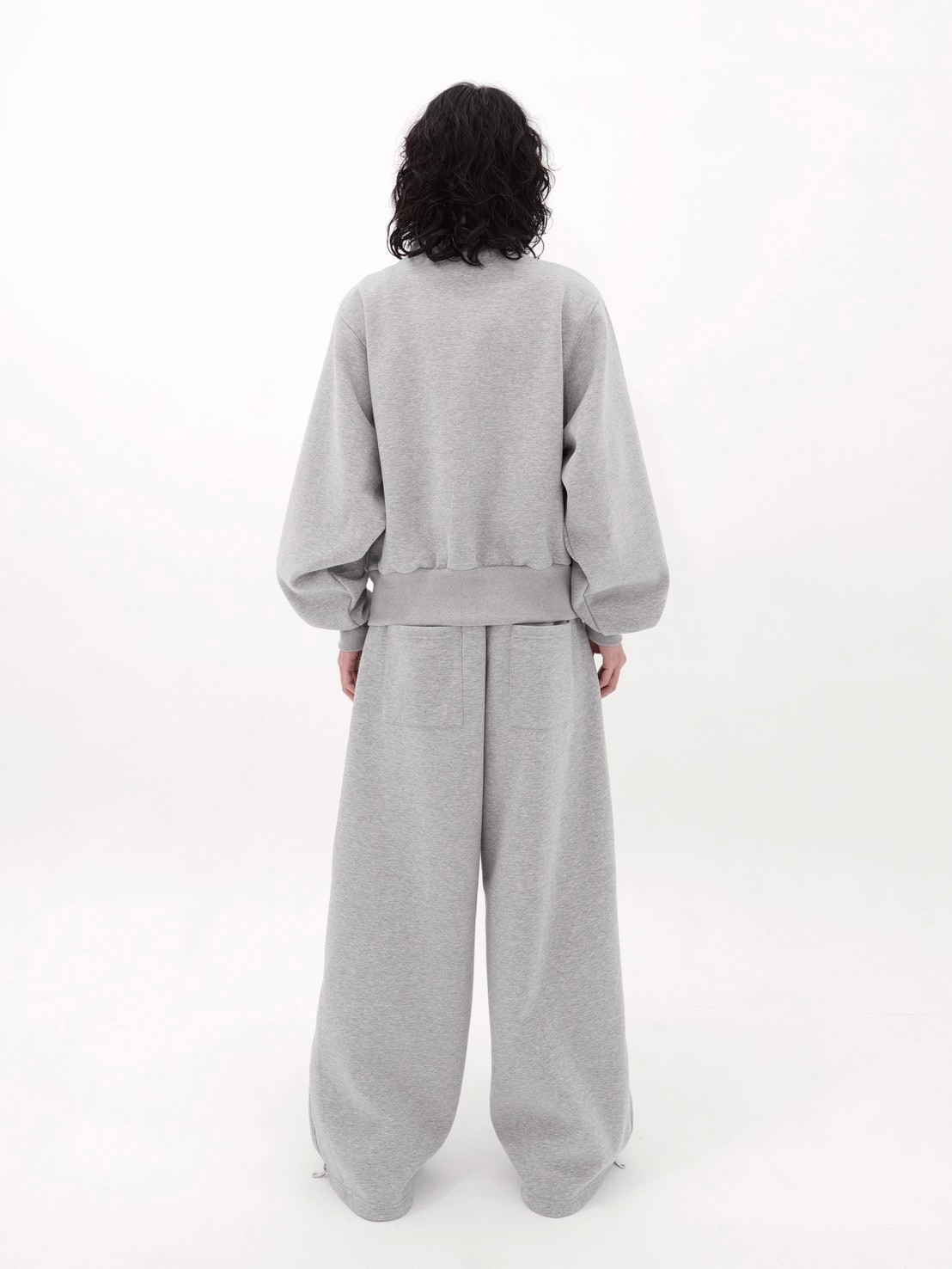 CS】Bonding high-neck zip jacket (gray) | OUR BRAND,Chikashitsu +