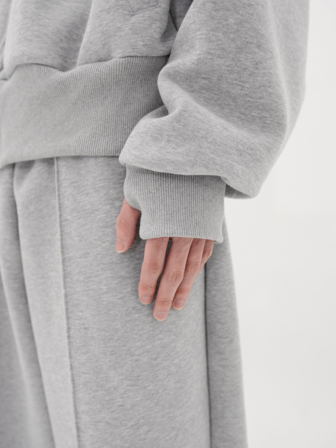 CS】Bonding high-neck zip jacket (gray) | OUR BRAND