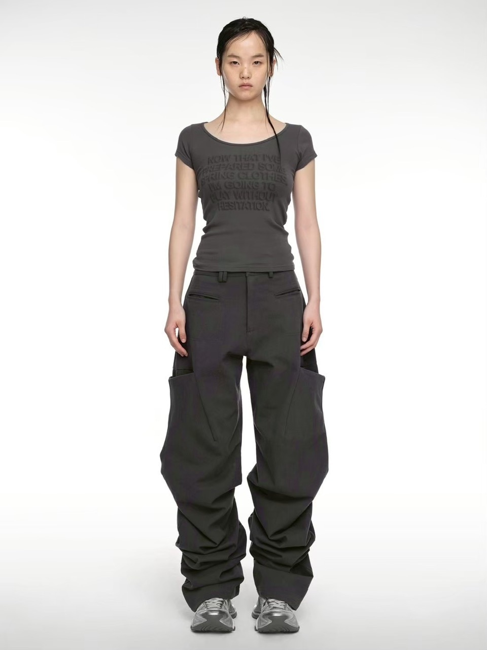 NACHE】PINTUCK WIDE PANTS (UNISEX) | OUR BRAND,NACHE | PRESSING