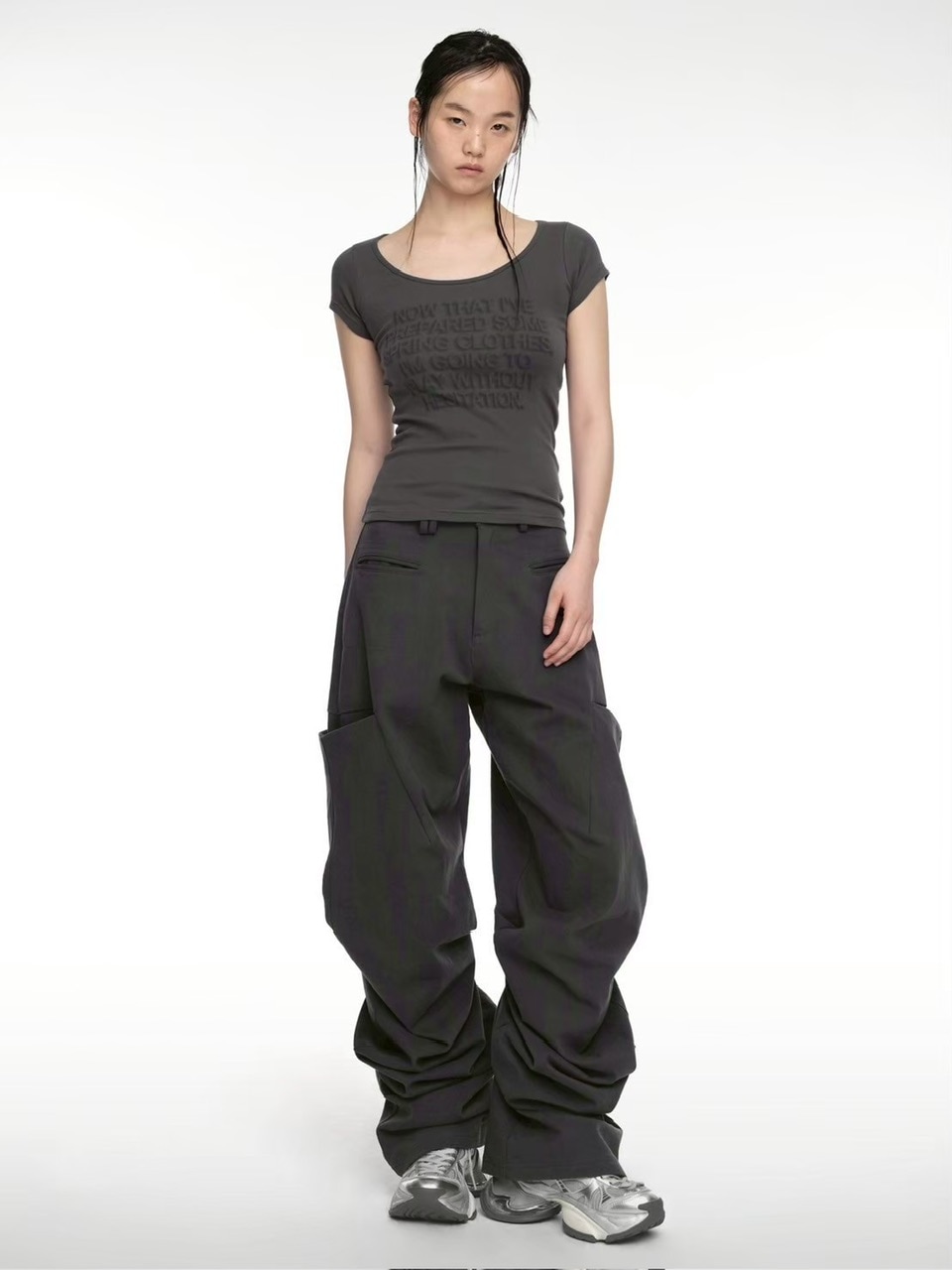 NACHE】PINTUCK WIDE PANTS (UNISEX) | OUR BRAND,NACHE | PRESSING