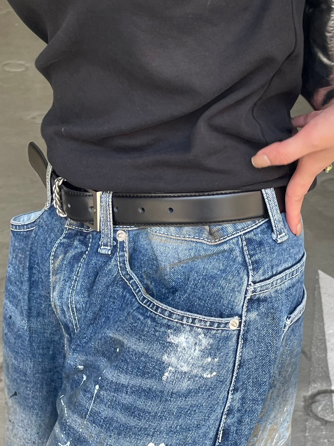 Chikashitsu +チカシツプラス STUDS LEATHER BELT CS】STUDS LEATHER BELT | OUR BRAND,Chikashitsu +,CS