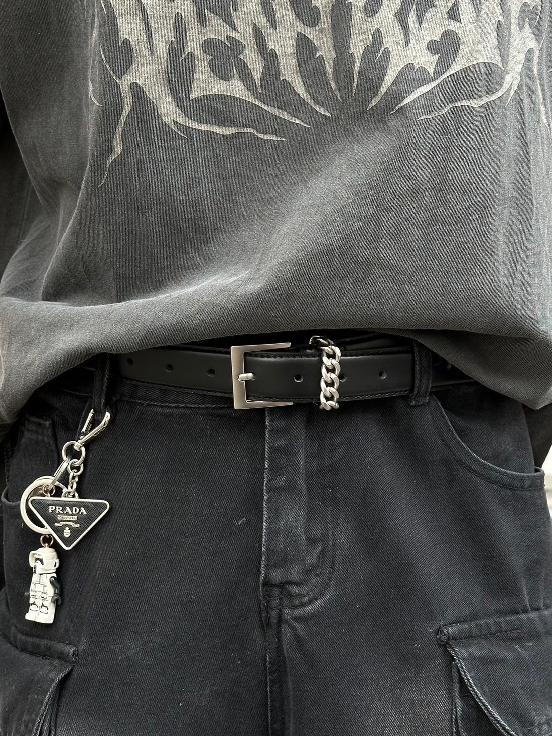 受注制【Chikashitsu +】real leather chain belt | OUR BRAND