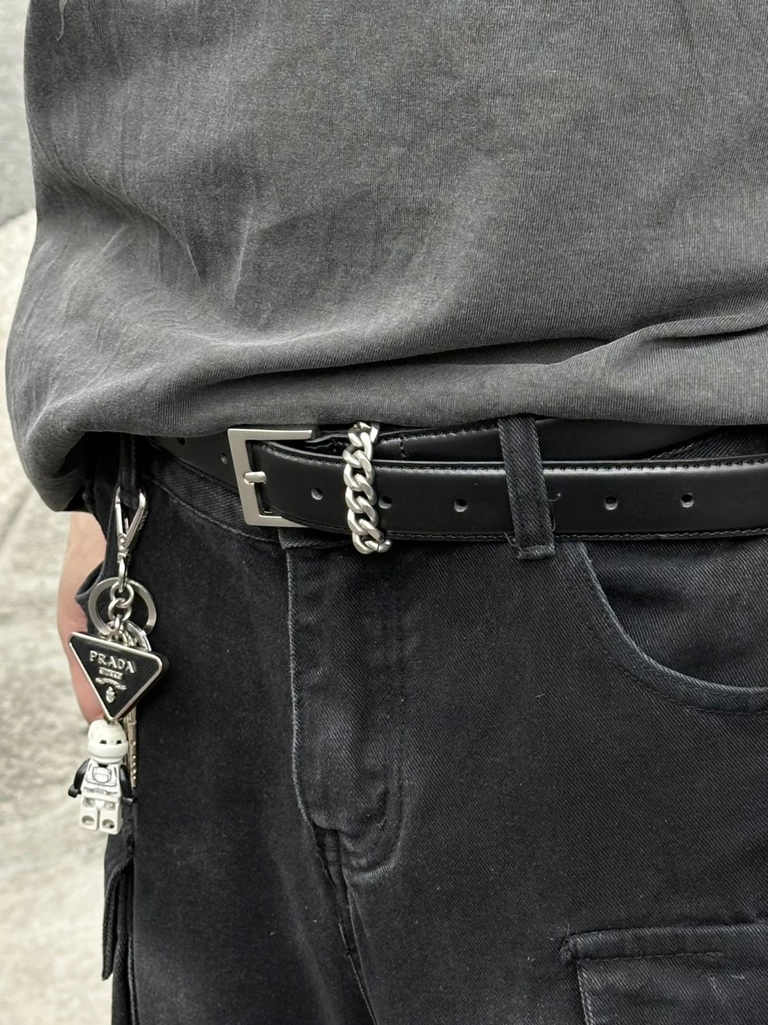 受注制【Chikashitsu +】real leather chain belt | OUR BRAND