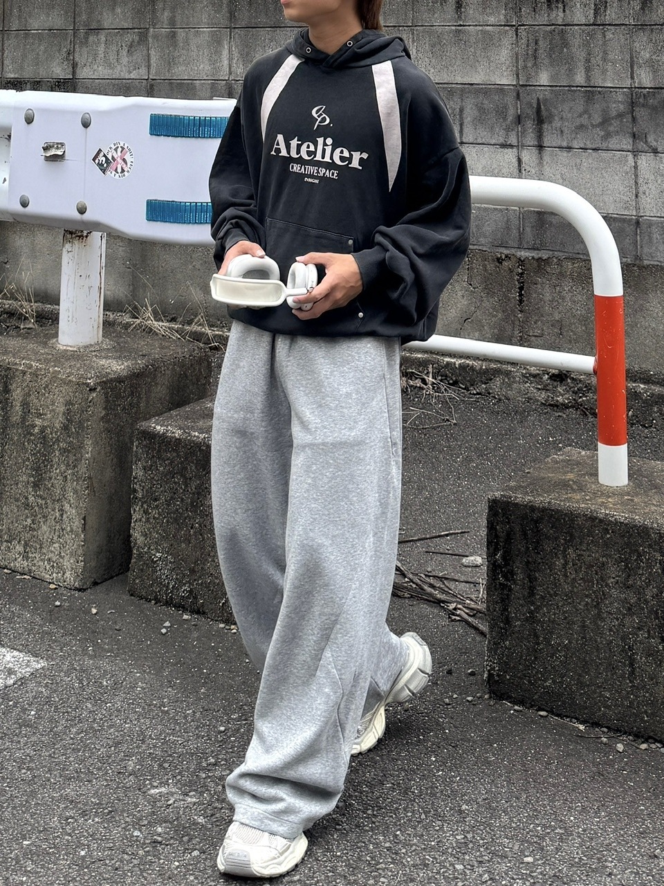 受注制【RENOL】stitch sweat pants