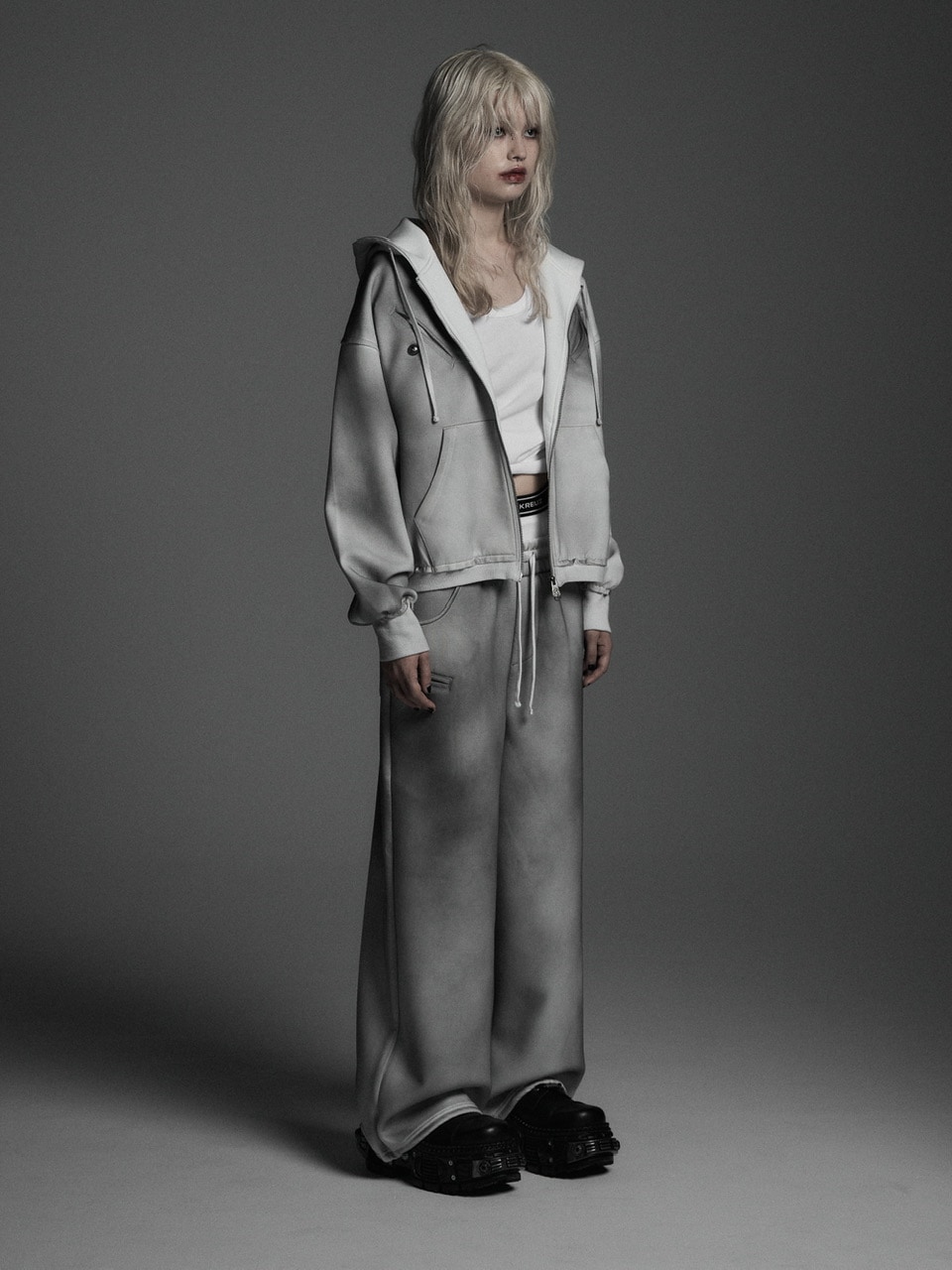 Rosen Kreuz】the taste“V” WIDE OVERFIT SET UP PANTS | OUR BRAND