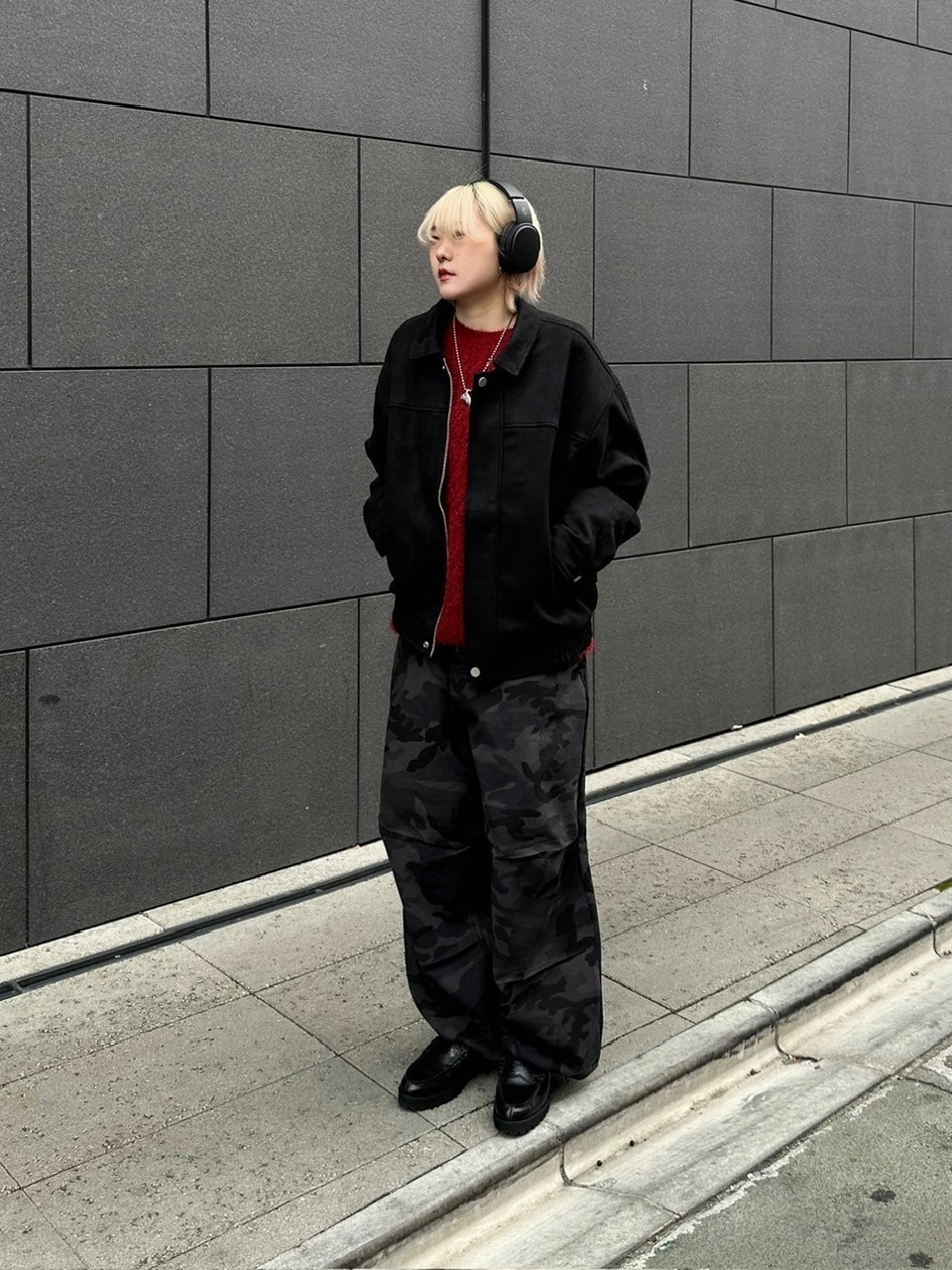 受注制【Chikashitsu +】sand suede blouson (2color) | OUR