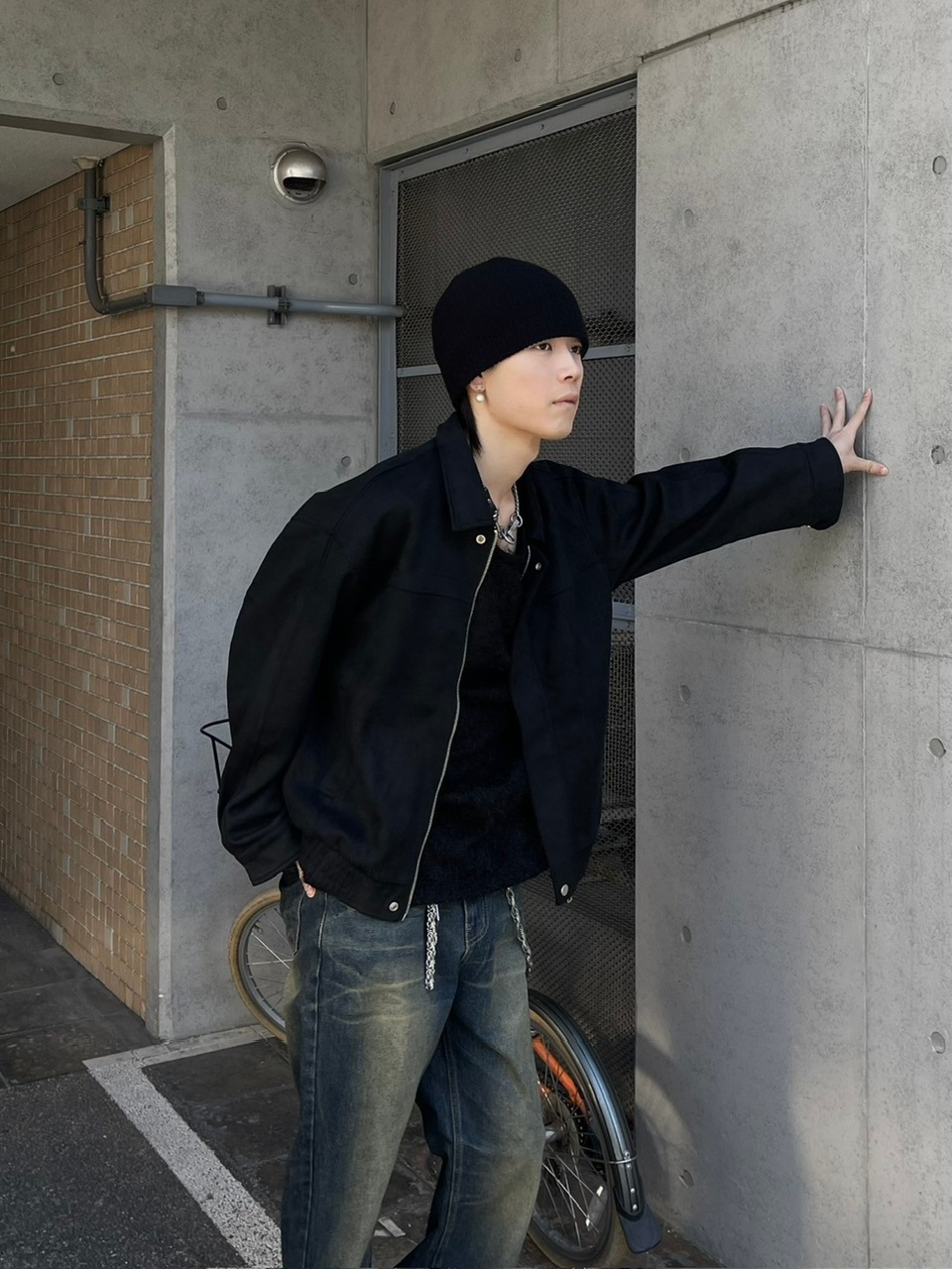 ジャケット・アウター Chikashitsu +fake suede blouson Never mind the XU / Chikashitsu+｜【Chikashitsu +】fake