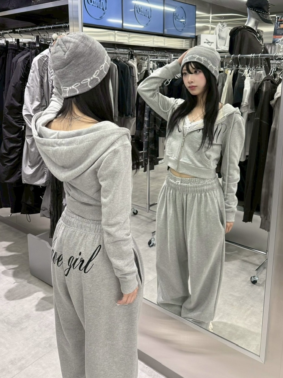 受注制【nmtc +】embroidery sweat pants (3color) / 【エヌエムティーシープラス】プリントロゴスウェットパンツ