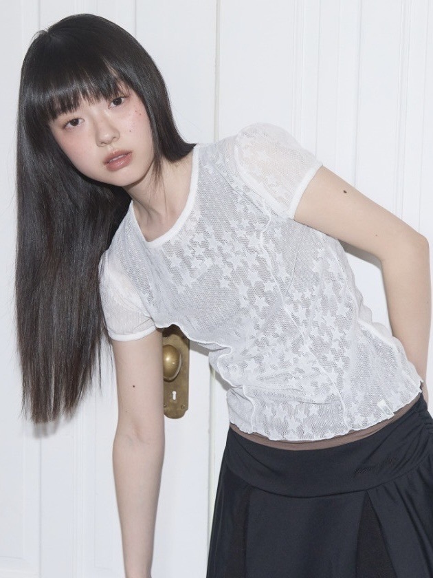 [FANCY CLUB] WAVE PUFF LACE TEE /追跡付 FANCY CLUB】Wave Puff Lace Tee | OUR BRAND,FANCY CLUB