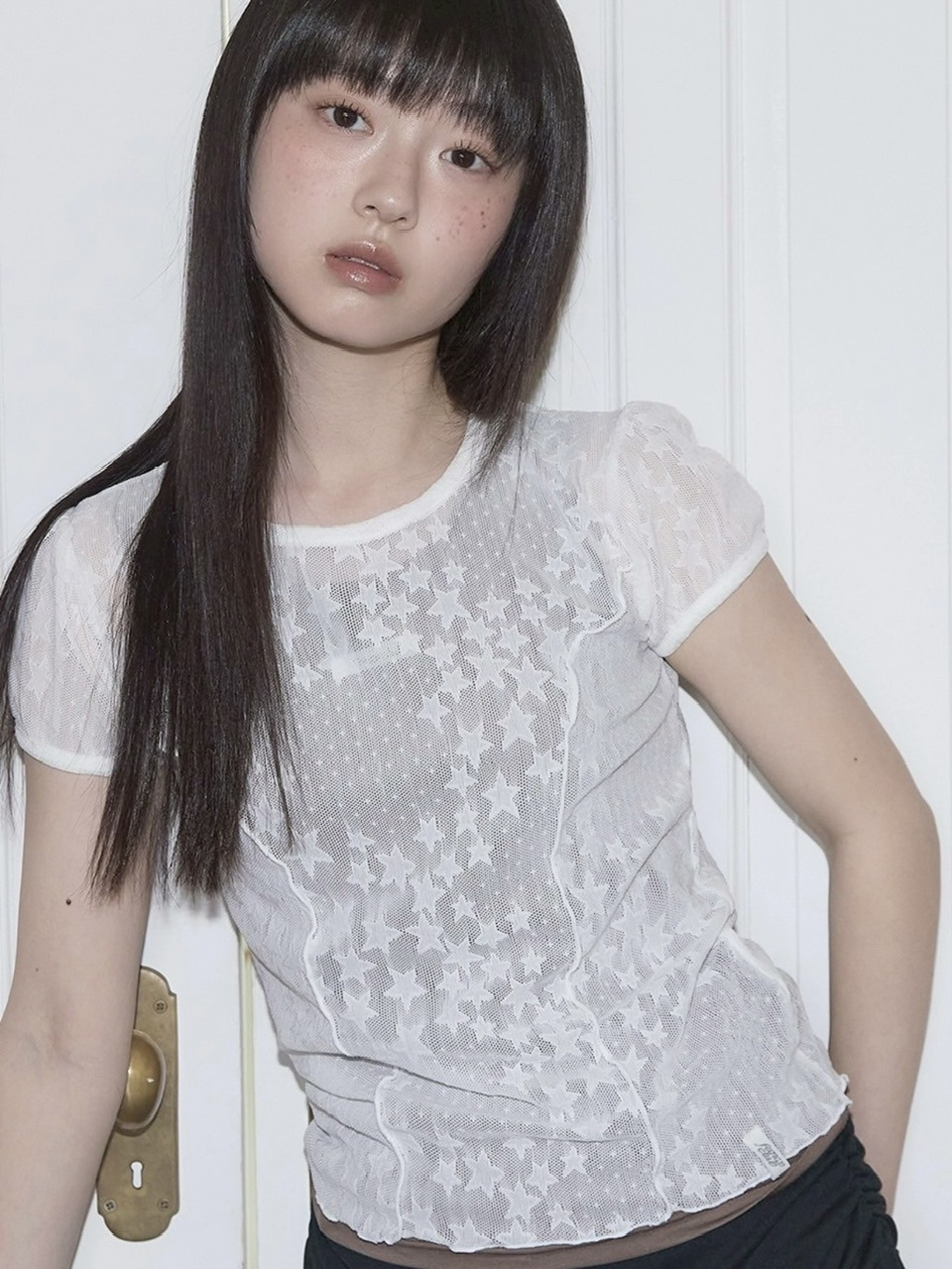 ■FANCY CLUB■ WAVE PUFF LACE TEE (2色) FANCY CLUB】Wave Puff Lace Tee | OUR BRAND,FANCY CLUB
