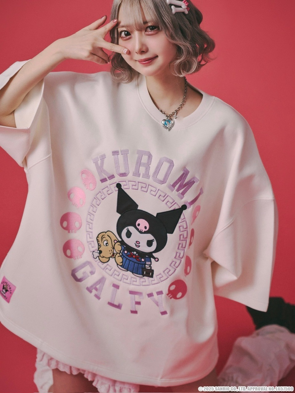 【GALFY×KUROMI】みんな大好きボンディングBIG TEE　