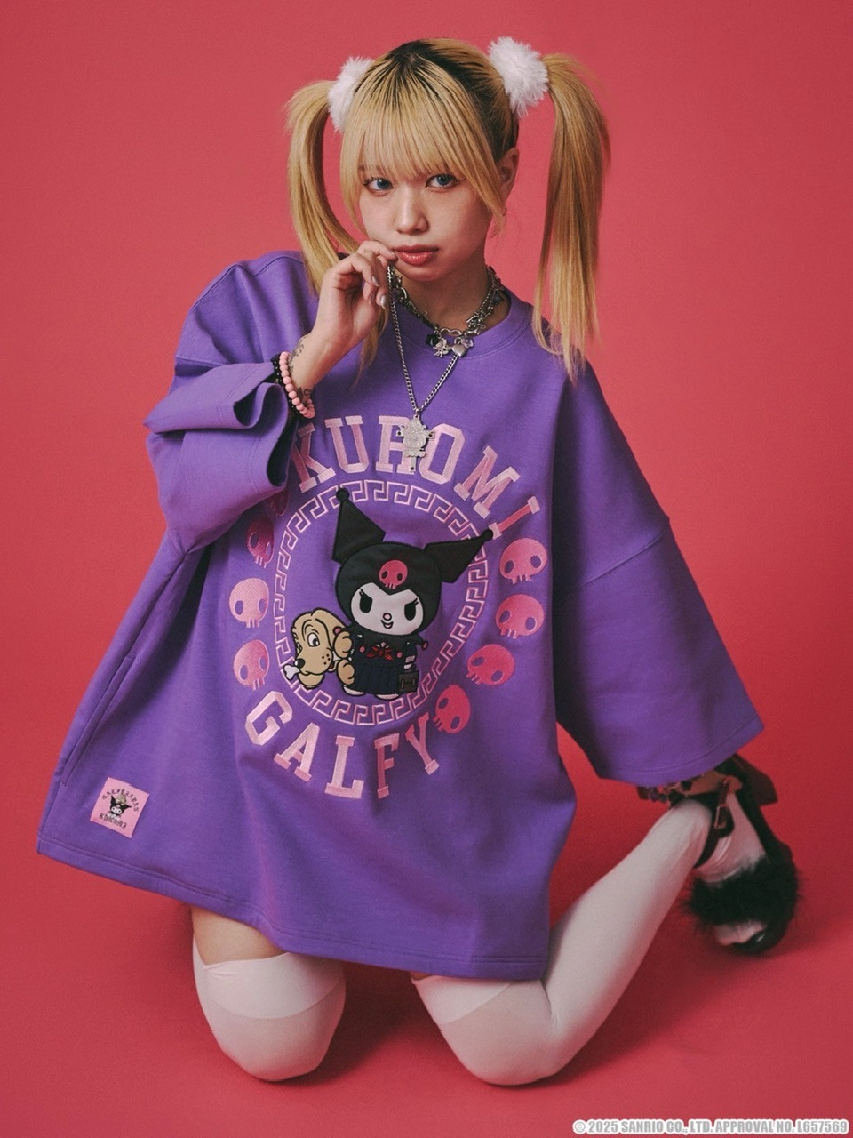 【GALFY×KUROMI】みんな大好きボンディングBIG TEE　