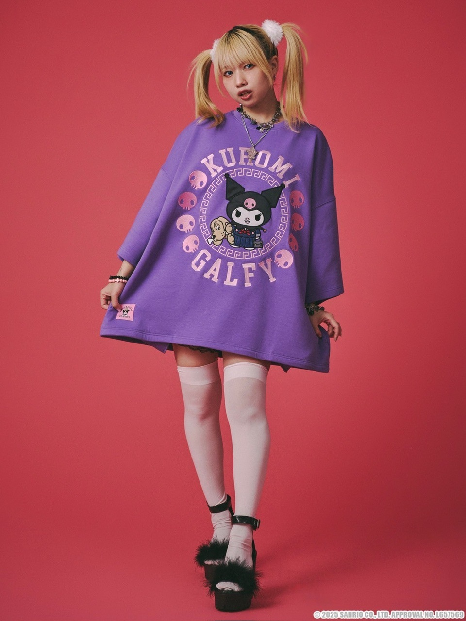 【GALFY×KUROMI】みんな大好きボンディングBIG TEE　