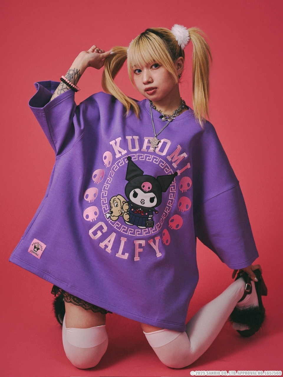 【GALFY×KUROMI】みんな大好きボンディングBIG TEE　