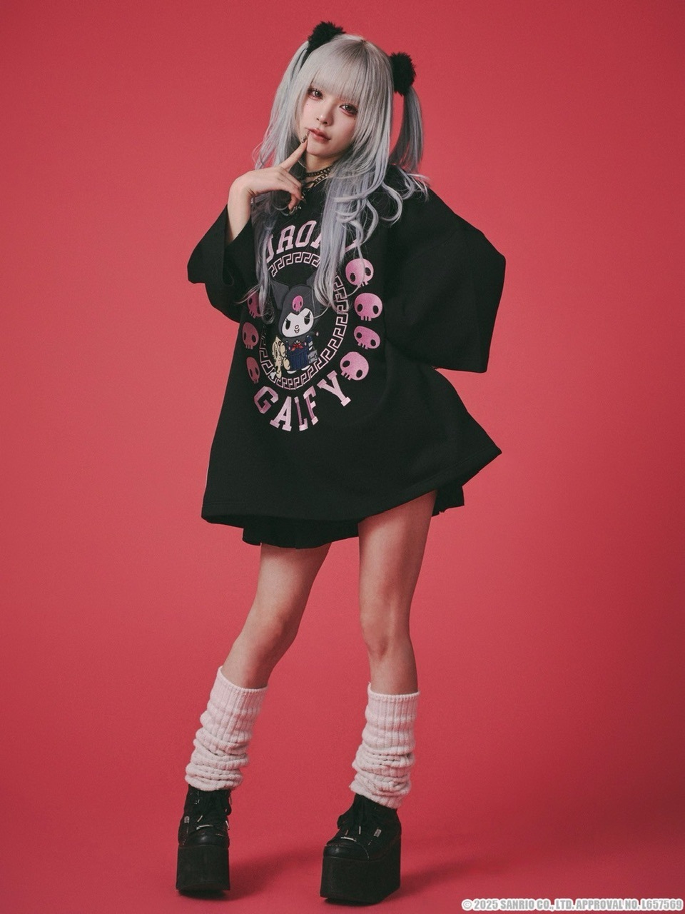 【GALFY×KUROMI】みんな大好きボンディングBIG TEE　